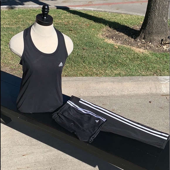 Adidas bundle! Tank shorts and Capri leggings - Picture 1 of 5